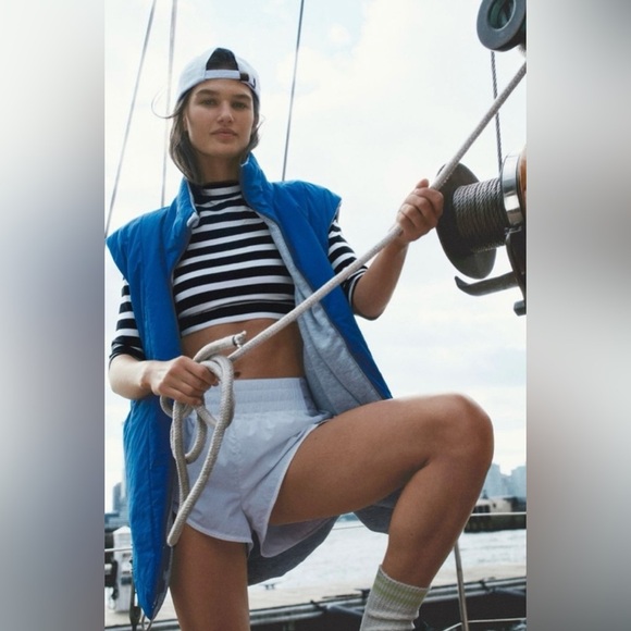 NWT Free People Movement Never Better Striped Layer - Picture 3 of 3